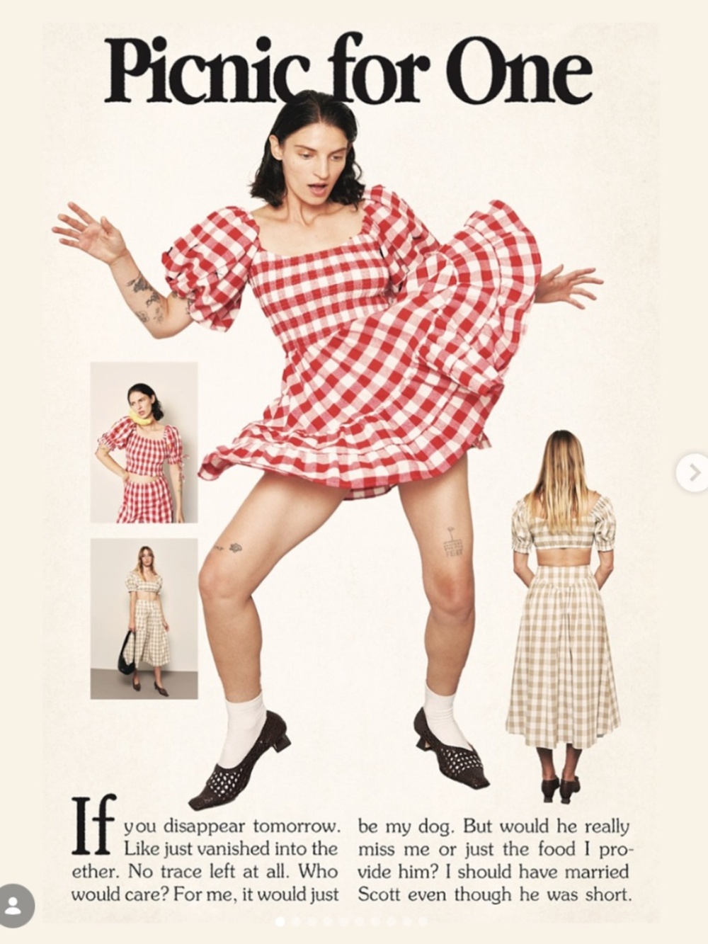 Fashion Brand Company Red Gingham Virgin Mini Size Small